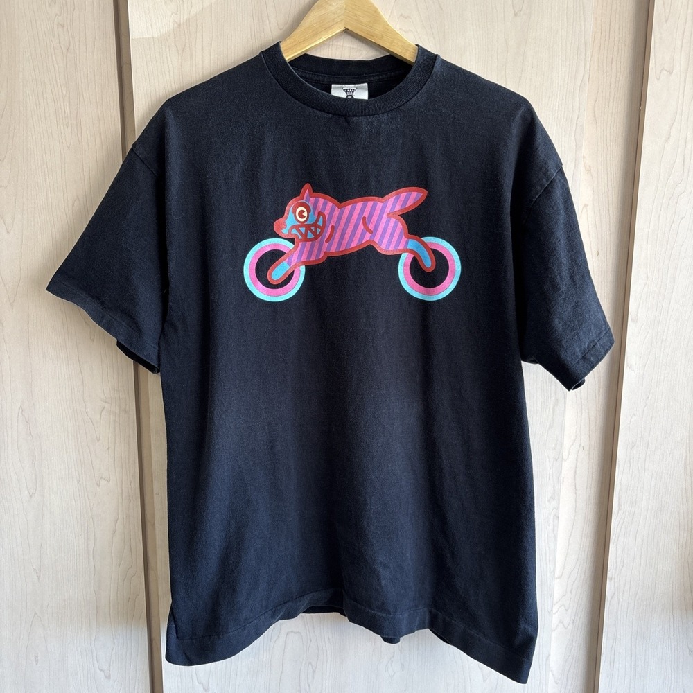 Icecream Black XL X-Large Men's Logo Cotton T-Shirt Made in Japan